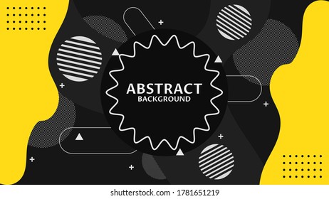 ABSTRACT ILLUSTRATION GEOMETRIC BACKGROUND FLUID DESIGN VECTOR TEMPLATE FOR WALLPAPER COVER DESIGN 