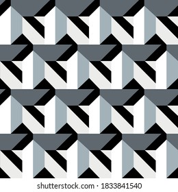 Abstract illustration in geometric style. Classic color with geometric shapes. Graphic modern ornament for presentations, posters, fabrics.
