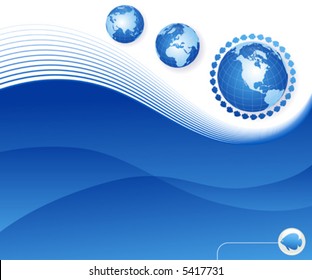 Ilustración abstracta con globo