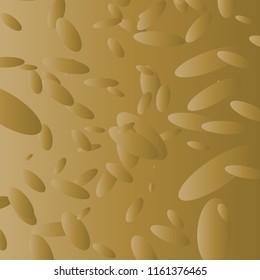 Abstract illustration with golden gradient. Confetti on a Pastel Background. Vector Placer from the circles. Pastel design. Abstract Bright Pattern for cards,banners,print. A Scattering of Confetti