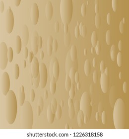 Abstract illustration with golden gradient. Confetti on a Pastel Background. Vector Placer from the circles. Pastel design. Abstract Bright Pattern for cards,banners,print. A Scattering of Confetti