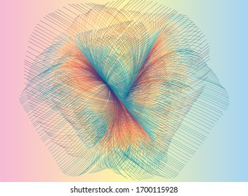 Abstract illustration gradient art design