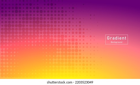 Abstract illustration with gradient background. Design for landing pages.