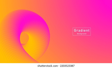 Abstract illustration with gradient and bland background. Design for landing pages.