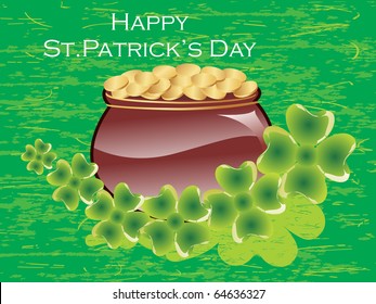 abstract illustration for happy st. patrick's day