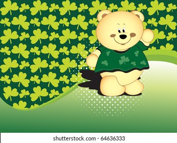 abstract illustration for happy st. patrick's day