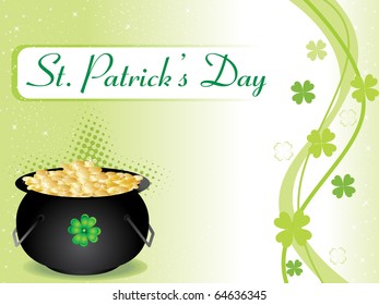 abstract illustration for happy st. patrick's day
