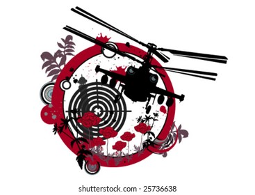 Abstract illustration Helicopter