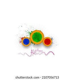ABSTRACT ILLUSTRATION OF HOLI. HAPPY HOLI