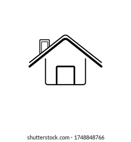 Abstract illustration of a house icon vector