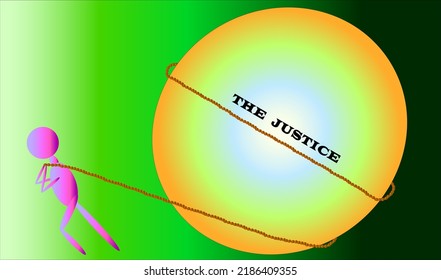 Abstract illustration of how persistent the struggle for justice is