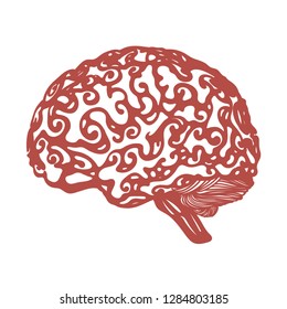 Abstract illustration of the human brain