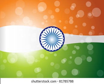 abstract illustration of indian flag