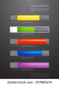 Abstract illustration Infographic - Vector illustration for workflow layout, diagram, number options, web design.