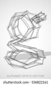 Abstract illustration of a Ink sketched lowercase letter G with Transparent Shadow. Hand drawn 3D G for your design. EPS 10 vector illustration.