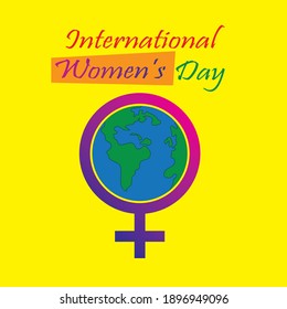 abstract illustration of international women's day commemoration