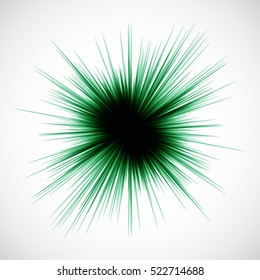 Abstract illustration of intersecting green lines.