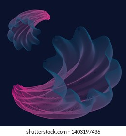 abstract illustration of a jellyfish