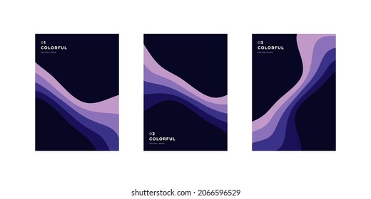 Abstract illustration layout bundle. Company identity brochure template collection design. Modern corporate report cover. Texture pattern background front page mock up set. Catalog. Vector Eps10