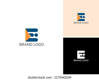 ABSTRACT ILLUSTRATION SCHREIBEN E EINFACHE LOGO-DESIGN TEMPLATVEKTORGRAFIK