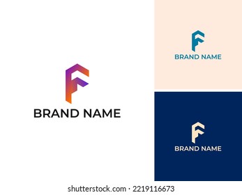 ABSTRACT ILLUSTRATION LETTER F LOGO DESIGN INSPIRATION VECTOR FOR YOUR BUSINESS