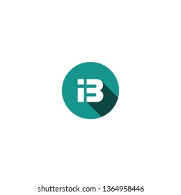 ABSTRACT ILLUSTRATION LETTER IB FLAT LOGO VECTOR FOR YOUR BUSINESS