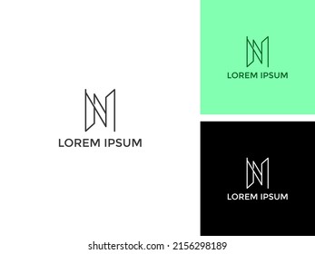 ABSTRACT ILLUSTRATION LETTER N LOGO DESIGN INSPIRATION VECTOR FOR YOUR BUSINESS