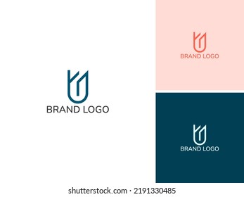 ABSTRACT ILLUSTRATION LETTER U SIMPLE LOGO ICON DESIGN TEMPLATE VECTOR