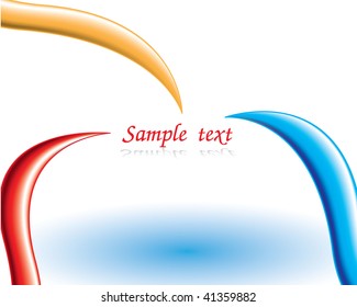 Abstract illustration with lines. Vector