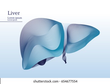 Abstract illustration of liver