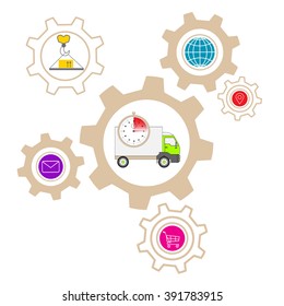 abstract illustration of the logistics infrastructure