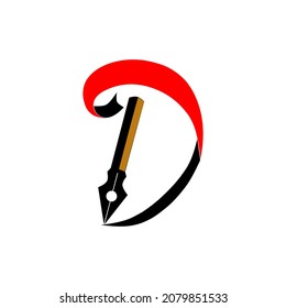 Abstract illustration logo. Creative design. This pen illustration can be used for icons or logos and more
