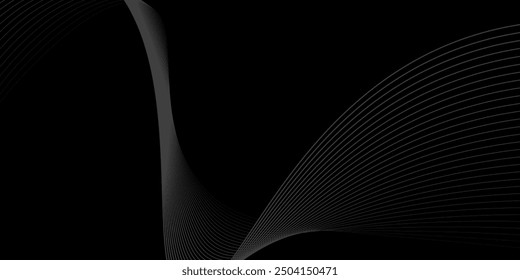 abstract Illustration. luxurious black line background 