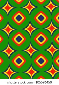 Abstract illustration from many circles and lines