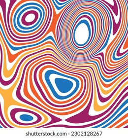 ILUSTRACIÓN ABSTRACTA TEXTURA MARBLADA LIQUIFIQUE DISEÑO COLORIDO PSIQUEDELICO. DISEÑO DE VECTOR DE FONDO DE ILUSIÓN ÓPTICA