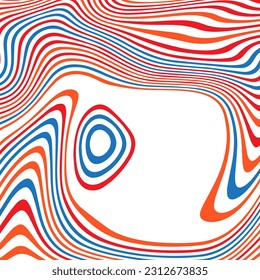 ABSTRACT ILLUSTRATION MARBLED TEXTURE LIQUIFY PSYCHEDELIC COLORFUL DESIGN. OPTICAL ILLUSION BACKGROUND VECTOR DESIGN