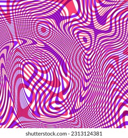 ABSTRAKTE ILLUSTRATION MARBLED TEXTURE LIQUIFY PSYCHEDELIC FARBIGE DESIGN. OPTISCHE ILLUSION HINTERGRUND VEKTORDESIGN