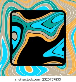 ILUSTRACIÓN ABSTRACTA TEXTURA MARBLADA LIQUIFIQUE DISEÑO COLORIDO PSIQUEDELICO. DISEÑO DE VECTOR DE FONDO DE ILUSIÓN ÓPTICA