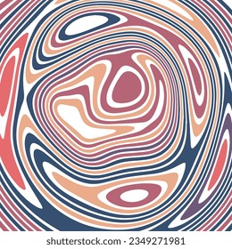 ABSTRACT ILLUSTRATION MARBLED TEXTURE LIQUIFY PSYCHEDELIC PASTEL COLORFUL DESIGN. OPTICAL ILLUSION BACKGROUND VECTOR DESIGN