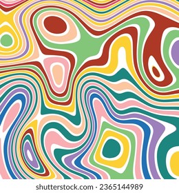 ABSTRACT ILLUSTRATION MARBLED TEXTURE LIQUIFY PSYCHEDELIC PASTEL COLORFUL DESIGN. OPTICAL ILLUSION BACKGROUND VECTOR DESIGN