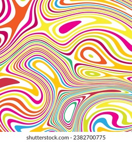 ILUSTRACIÓN ABSTRACTA TEXTURA MARBLADA LÍQUIFY DISEÑO COLORIDO PASTEL PSIQUEDELIC. DISEÑO DE VECTOR DE FONDO DE ILUSIÓN ÓPTICA