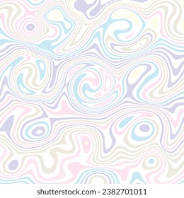 ILUSTRACIÓN ABSTRACTA TEXTURA MARBLADA LIQUIFY PASTEL PSIQUÉDELIC DISEÑO COLORIDO SUAVE. DISEÑO DE VECTOR DE FONDO DE ILUSIÓN ÓPTICA