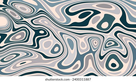 ABSTRACT ILLUSTRATION MARBLED TEXTURE LIQUIFY PSYCHEDELIC PASTEL SOFT COLORFUL DESIGN. OPTICAL ILLUSION BACKGROUND VECTOR DESIGN