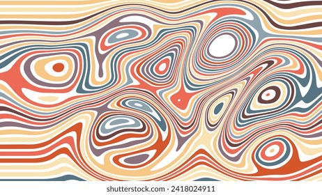 ILUSTRACIÓN ABSTRACTA TEXTURA MARBLADA LIQUIFY PASTEL PSIQUÉDELIC DISEÑO COLORIDO SUAVE. DISEÑO DE VECTOR DE FONDO DE ILUSIÓN ÓPTICA