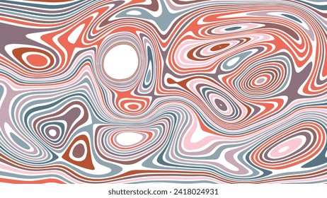ILUSTRACIÓN ABSTRACTA TEXTURA MARBLADA LIQUIFY PASTEL PSIQUÉDELIC DISEÑO COLORIDO SUAVE. DISEÑO DE VECTOR DE FONDO DE ILUSIÓN ÓPTICA