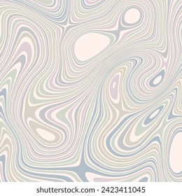ABSTRACT ILLUSTRATION MARBLED TEXTURE LIQUIFY PSYCHEDELIC PASTEL SOFT COLORFUL DESIGN. OPTICAL ILLUSION BACKGROUND VECTOR DESIGN