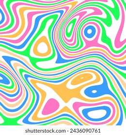 ABSTRACT ILLUSTRATION MARBLED TEXTURE LIQUIFY PSYCHEDELIC PASTEL SOFT COLORFUL DESIGN. OPTICAL ILLUSION BACKGROUND VECTOR DESIGN