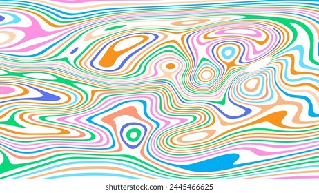 ABSTRAKTE ILLUSTRATION MARMOR TEXTUR LIQUIFY PSYCHEDELIC PASTEL SOFT BUNTES DESIGN. OPTISCHE TÄUSCHUNG HINTERGRUND VEKTORGRAFIK DESIGN
