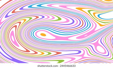 ILUSTRACIÓN Abstractas TEXTURA DE MÁRMOL LICUAR PSICODÉLICO PASTEL SUAVE DISEÑO COLORIDO. DISEÑO DE VECTOR DE FONDO DE ILUSIÓN ÓPTICA