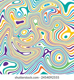 ABSTRAKTE ILLUSTRATION MARMOR TEXTUR LIQUIFY PSYCHEDELIC PASTEL SOFT BUNTES DESIGN. OPTISCHE TÄUSCHUNG HINTERGRUND VEKTORGRAFIK DESIGN
